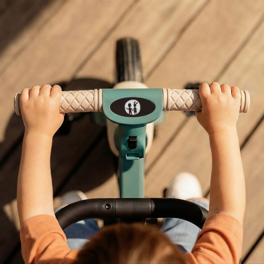 PETITE&MARS - Tricycle convertible 5-en-1 pour enfant TURBO PLUS Vert brumeux