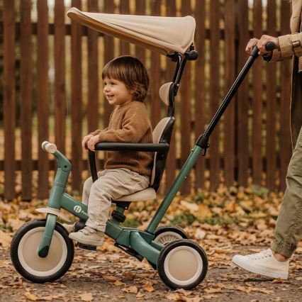 PETITE&MARS - Tricycle convertible 5-en-1 pour enfant TURBO PLUS Vert brumeux