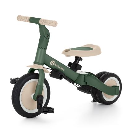 PETITE&MARS - Tricycle convertible 5-en-1 pour enfant TURBO PLUS Vert brumeux
