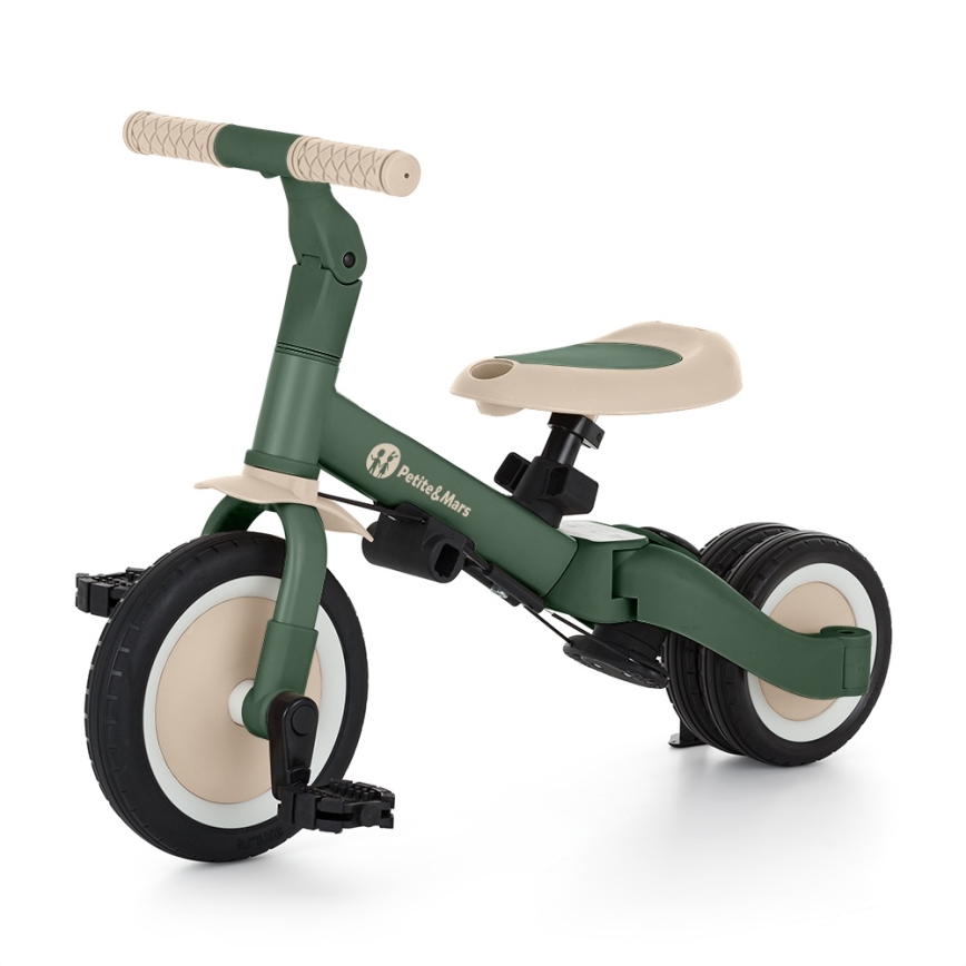 PETITE&MARS - Tricycle convertible 5-en-1 pour enfant TURBO PLUS Vert brumeux