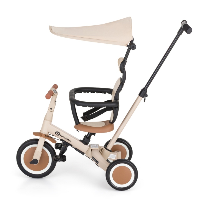 PETITE&MARS - Tricycle évolutif 5-en-1 TURBO PLUS Sable désertique