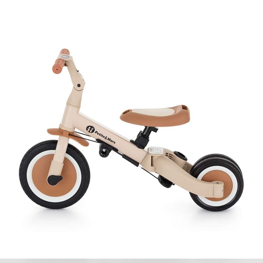 PETITE&MARS - Tricycle évolutif 5-en-1 TURBO PLUS Sable désertique