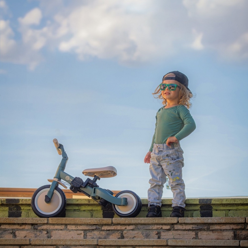 PETITE&MARS - Tricycle évolutif 5-en-1 TURBO PLUS Vert brumeux