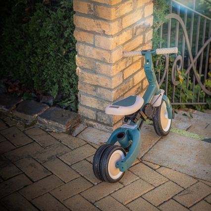 PETITE&MARS - Tricycle évolutif 5-en-1 TURBO PLUS Vert brumeux