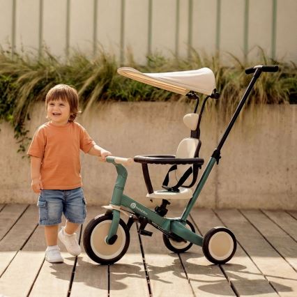 PETITE&MARS - Tricycle évolutif 5-en-1 TURBO PLUS Vert brumeux