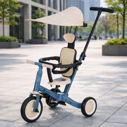 PETITE&MARS - Tricycle pour enfant 5 en 1 TURBO PLUS Bleu Océan