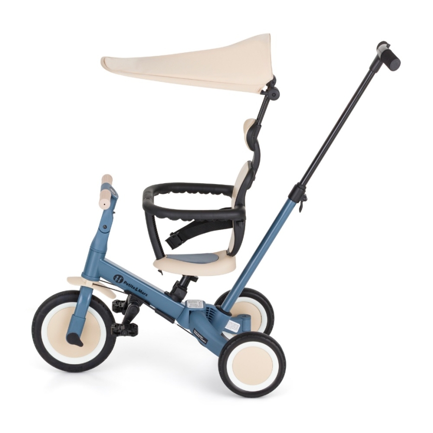 PETITE&MARS - Tricycle pour enfant 5 en 1 TURBO PLUS Bleu Océan