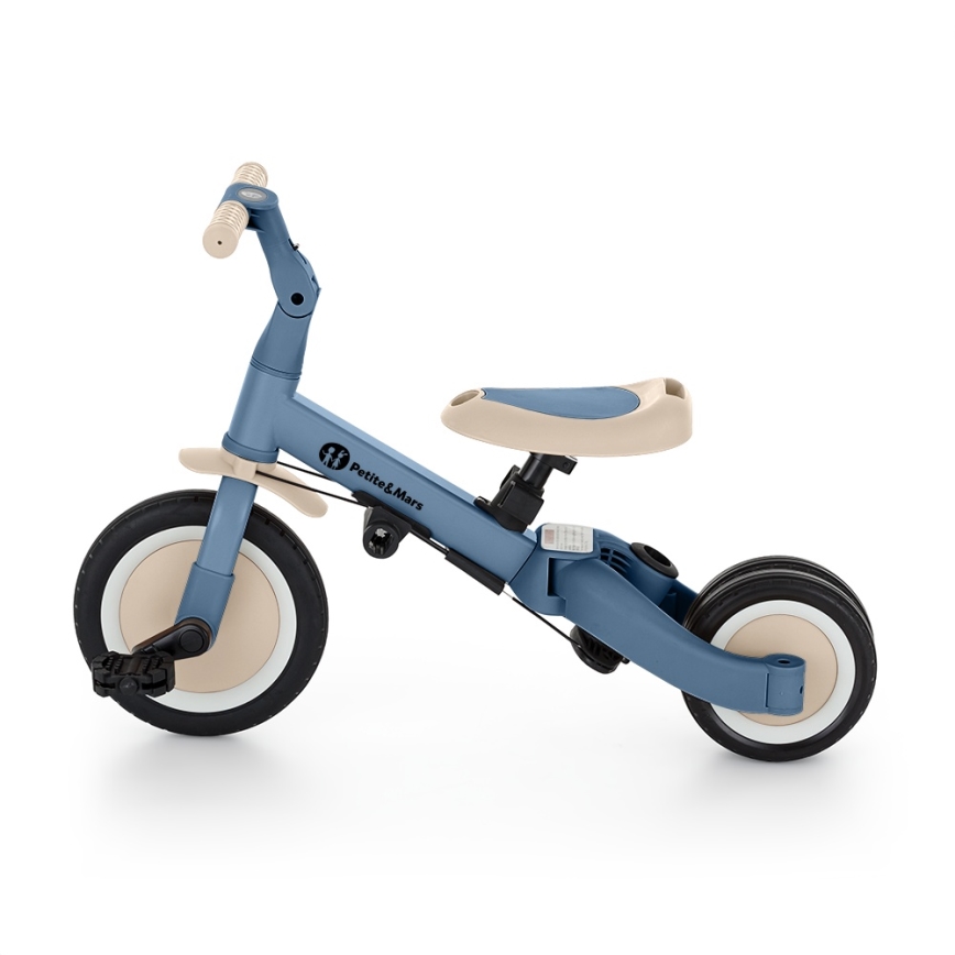 PETITE&MARS - Tricycle pour enfant 5 en 1 TURBO PLUS Bleu Océan