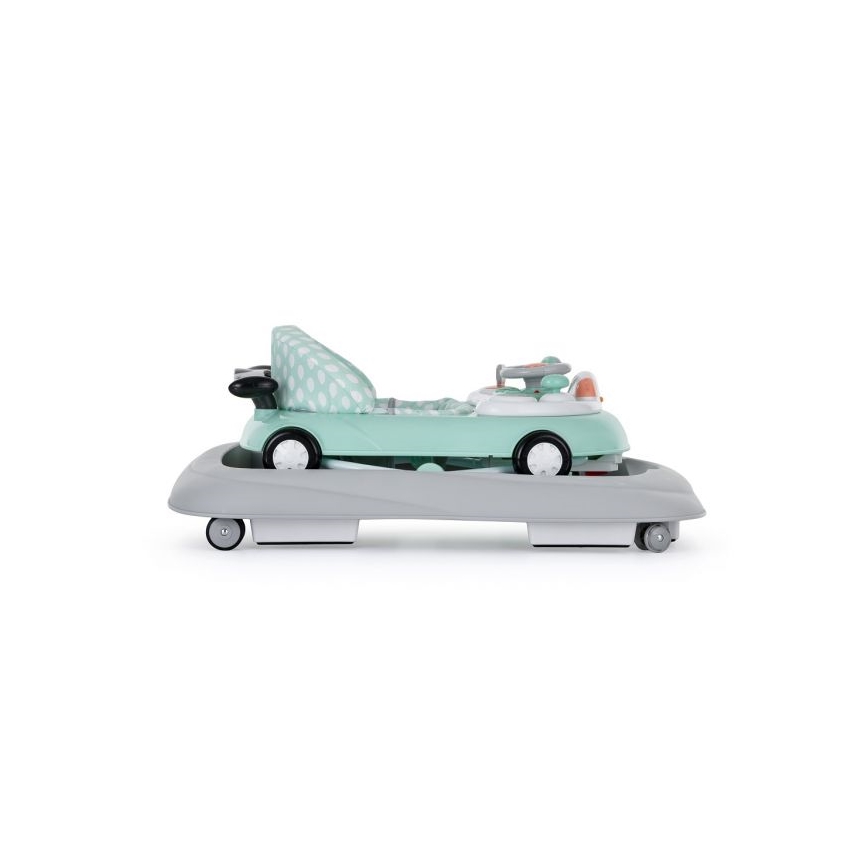 PETITE&MARS - Trotteur pour bébé avec une mélodie CABRIO 2xAA menthe
