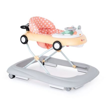 PETITE&MARS - Trotteur pour bébé avec une mélodie CABRIO 2xAA orange