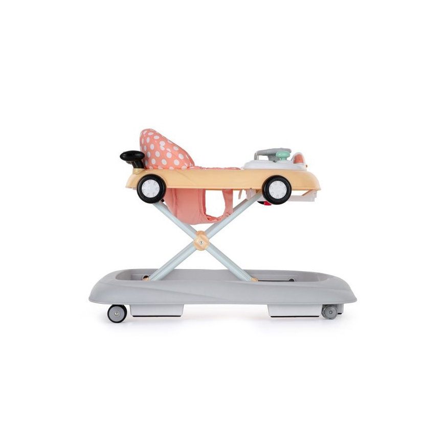 PETITE&MARS - Trotteur pour bébé avec une mélodie CABRIO 2xAA orange