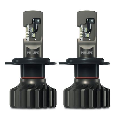 Philips 11342U91X2 -LOT 2x Ampoule LED de voiture Ultinon 9100 H4 P43t-38/13,2W/12/24V 5800K