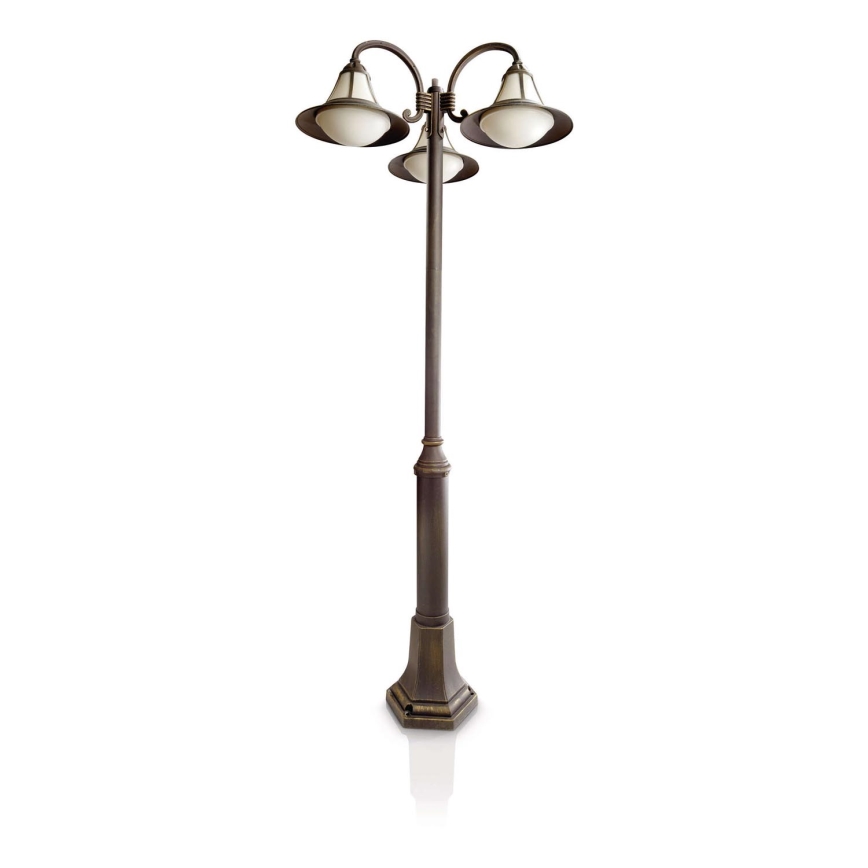 Philips 15215/42/16 - Lampadaire extérieur MYGARDEN PROVENCE 3xE27/23W/230V IP44