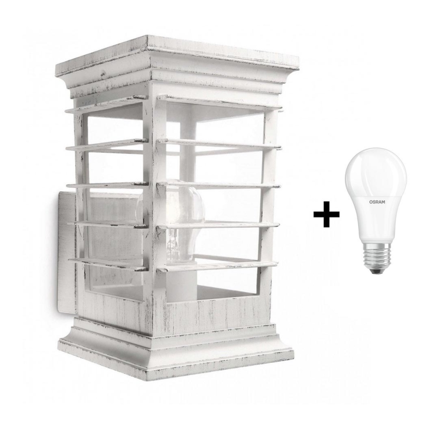 Philips 15280/18/16 - Applique murale LED d'extérieur MY GARDEN PATIO 1xE27/8,5W+1xE27/53W IP44