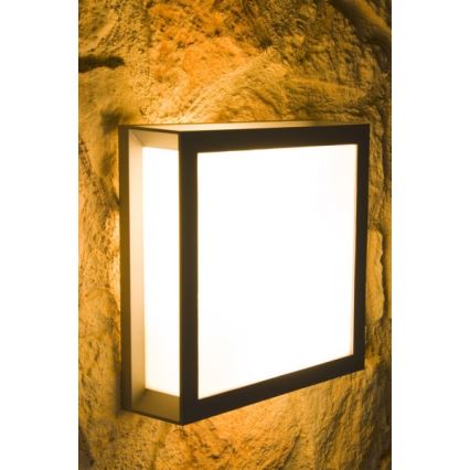 Philips 15320/86/10 - Applique murale extérieure SANTIAGO 1xE27/14W IP44
