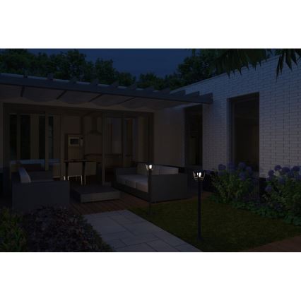 Philips 15383/30/16 - Lampadaire extérieur MYGARDEN CREEK 1xE27/60W/230V noir IP44