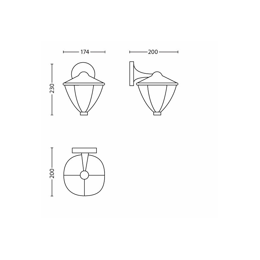 Philips - Applique murale extérieure 1xLED/4,5W/230V IP44