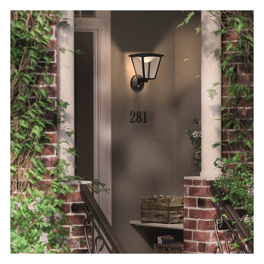 Philips 15488/30/16 - Eclairage LED extérieur avec détecteur COTTAGE 1xLED/4,5W/230V