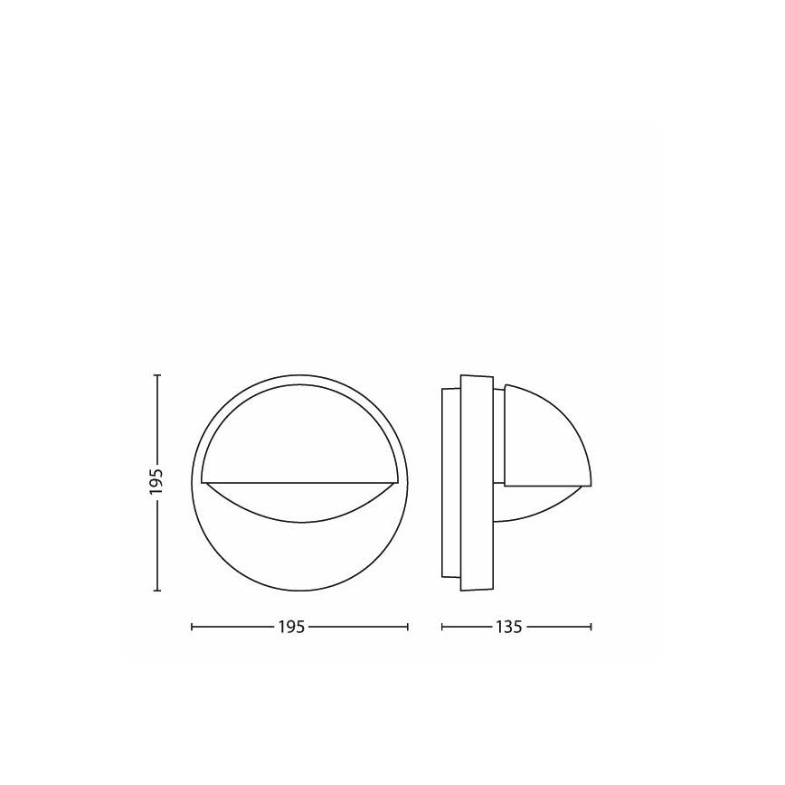 Philips - Applique murale extérieure 1xE27/12W/230V IP44
