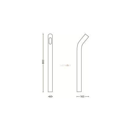 Philips 16254/87/16 - Luminaire extérieur LED MYGARDEN DUNETOP 1xLED/7,5W/230V