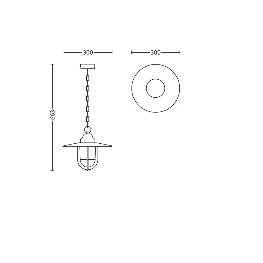 Philips 16271/86/16 - Luminaire extérieur MYGARDEN PASTURE 1xE27/53W/230V IP44
