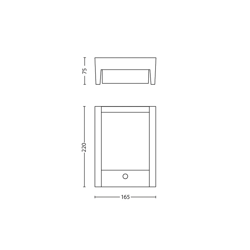 Philips - Applique murale extérieure avec détecteur LED/6W 2700K IP44