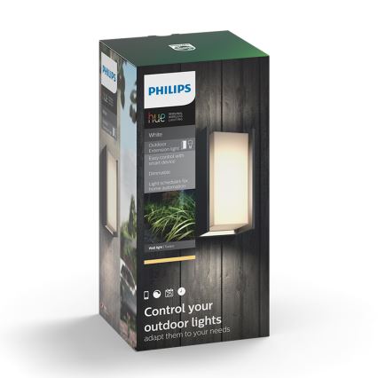 Philips 16472/93/P0 - Applique murale LED extérieure HUE TURACO 1xE27/9,5W/230V