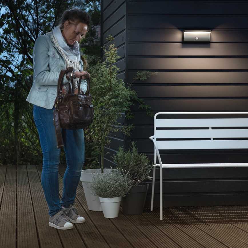 Philips 16484/93/P0 - Applique murale LED extérieure capteur BUSTAN 2xLED/4,5W