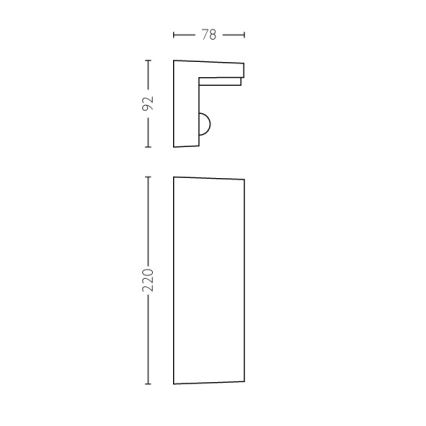 Philips - LED Applique murale extérieure avec détecteur 2xLED/4,5W/230V IP44