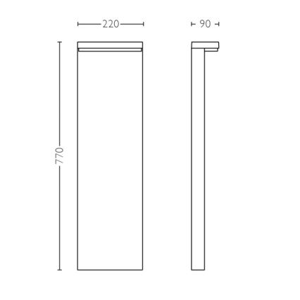 Philips - Lampadaire LED extérieur 2xLED/4,5W/230V IP44