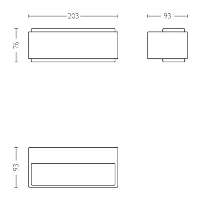 Philips - Luminaire à intensité variable LED extérieur 2xLED/4,5W IP44