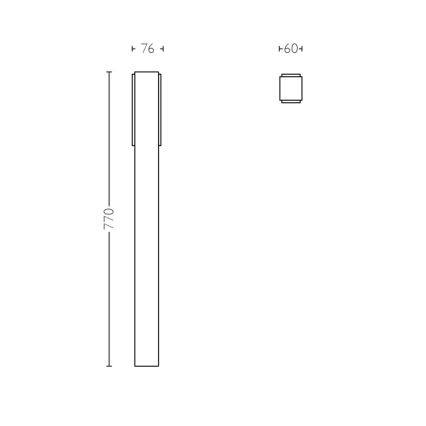 Philips - Lampadaire LED extérieur 2xLED/4,5W/230V