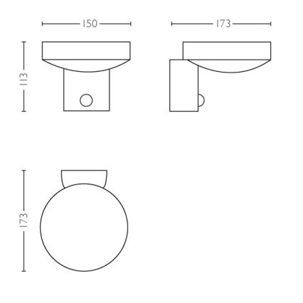 Philips 16491/47/P0 - Applique murale LED extérieure avec détecteur MYGARDEN COCKATOO 1xLED/8W/230V IP44