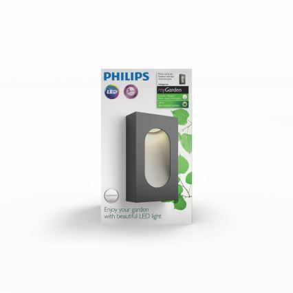 Philips 16816/93/16 - Applique murale extérieur HEDGEROW 1xLED/3W/230V IP44