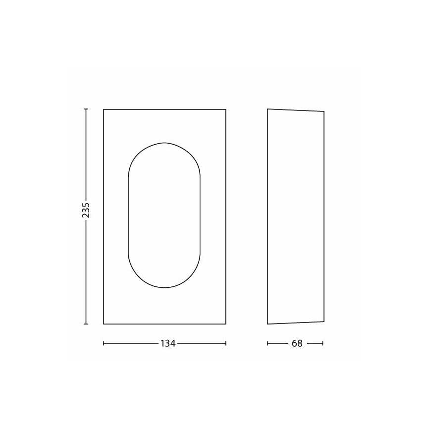 Philips 16816/93/16 - Applique murale extérieur HEDGEROW 1xLED/3W/230V IP44