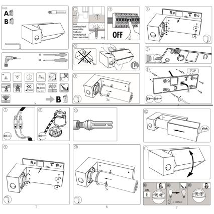 Philips - Luminaire extérieur avec capteur 1xE27/23W/230V IP44