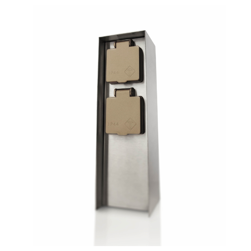 Philips 17108/47/16 - Colonne de prises extérieur MYGARDEN ROCK 230V IP44 SCHUKO