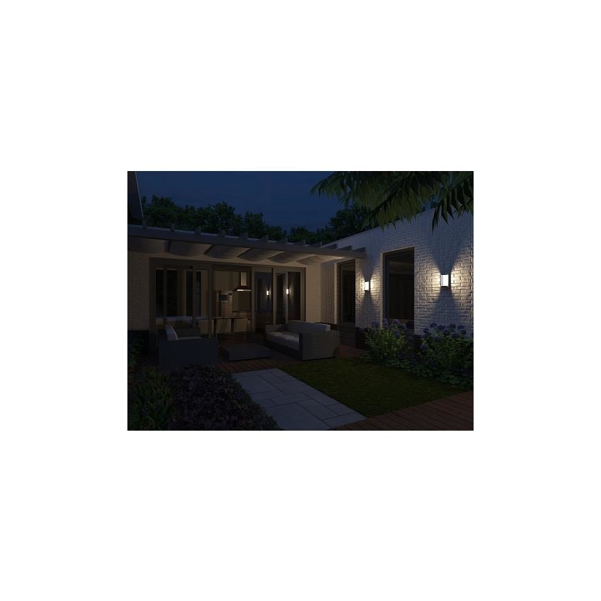 Philips 17229/88/16 - Applique murale extérieure MYGARDEN POND 1xE27/23W IP44