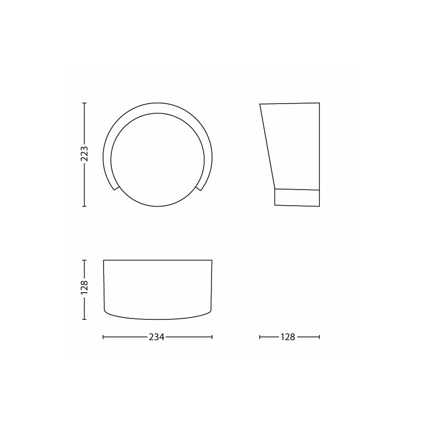 Philips - Applique murale extérieure 1xE27/20W