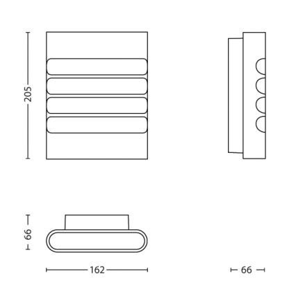 Philips - Applique murale LED extérieure LED/3W IP44