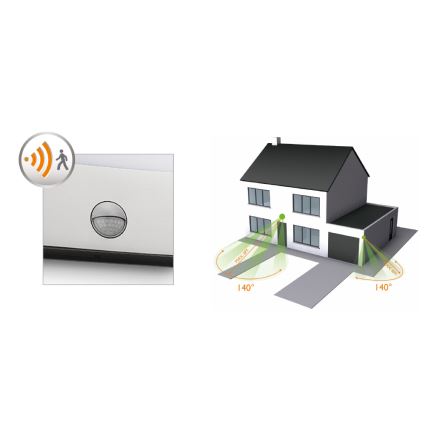 Philips - Éclairage extérieur LED avec détecteur LED/3W IP44