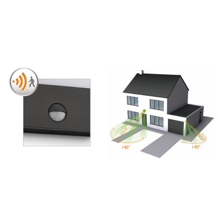 Philips - Applique murale extérieure LED avec détecteur LED/3W/230V IP44