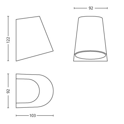 Philips - Éclairage extérieur 1xLED/3W/230V IP44