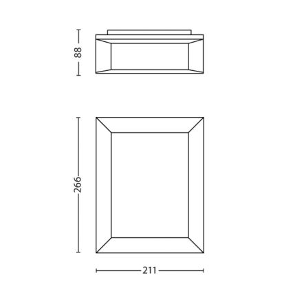 Philips - Applique murale extérieure 1xLED/6W/230V