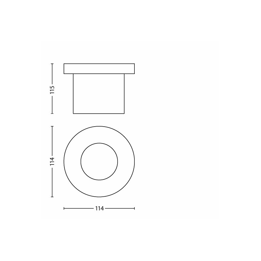 Philips - Luminaire encastré extérieur LED/3W/230V