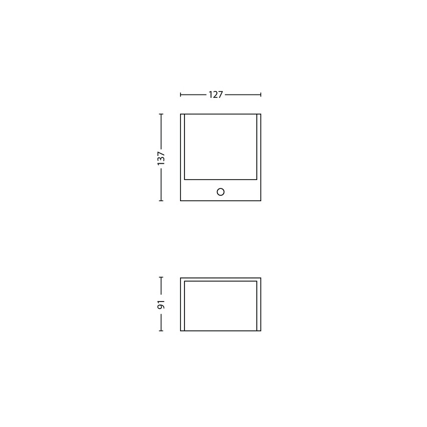 Philips - Luminaire extérieur LED avec détecteur 1xLED/3,5W IP44