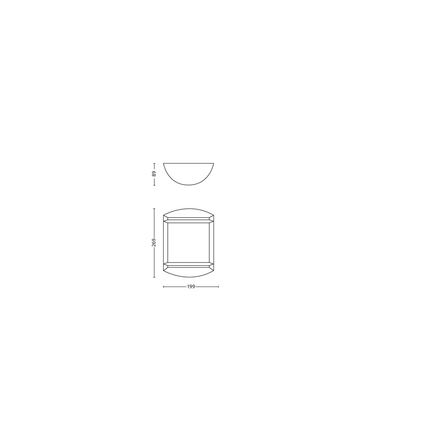 Philips - Applique murale extérieure 1xLED/6W/230V IP44