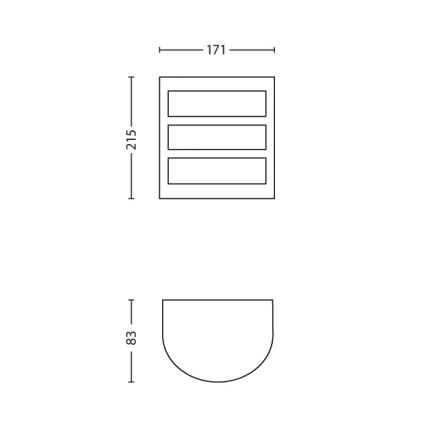 Philips - Applique murale extérieure LED/5,5W/230V IP44