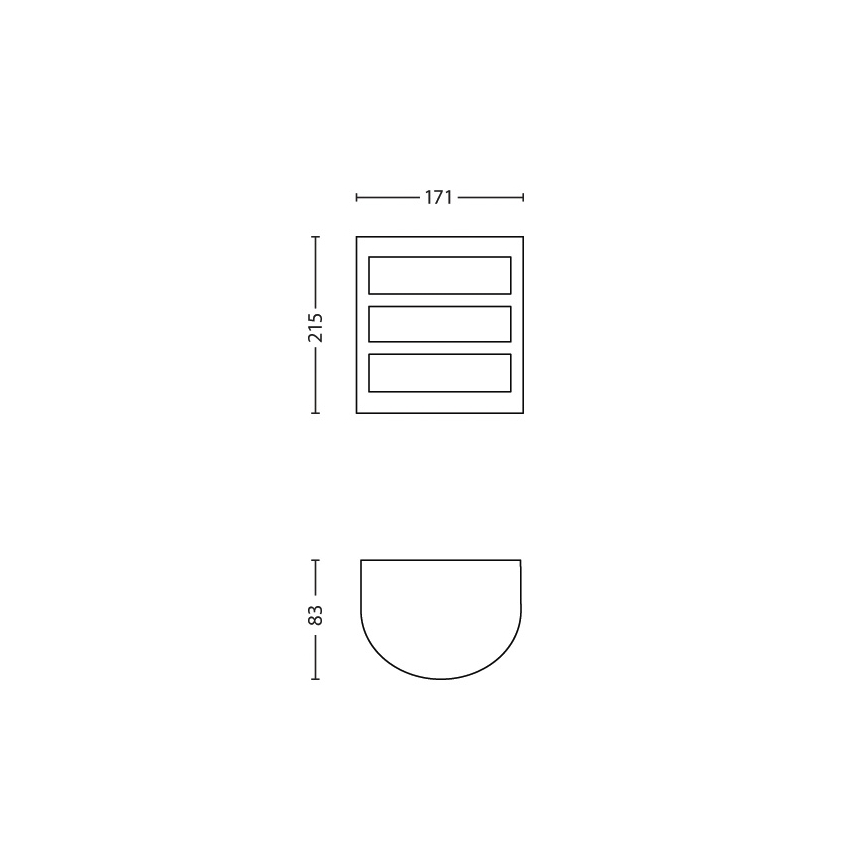 Philips - Applique murale extérieure LED/5,5W/230V IP44