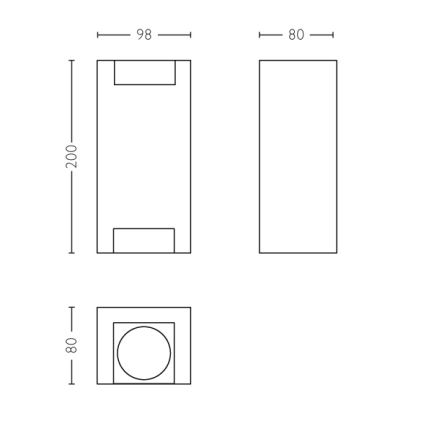 Philips - Applique murale extérieure 2xGU10/5W IP44